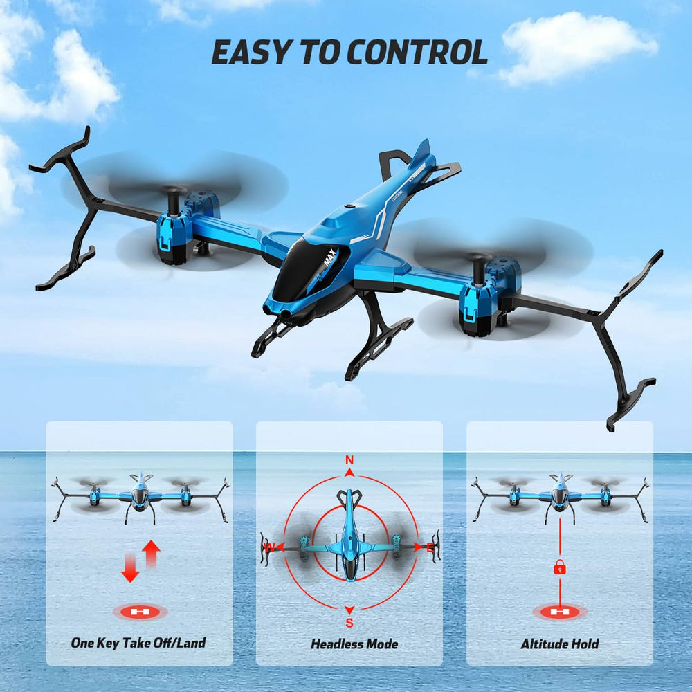 VATOS RC helicopter with altitude hold for stable hover.
