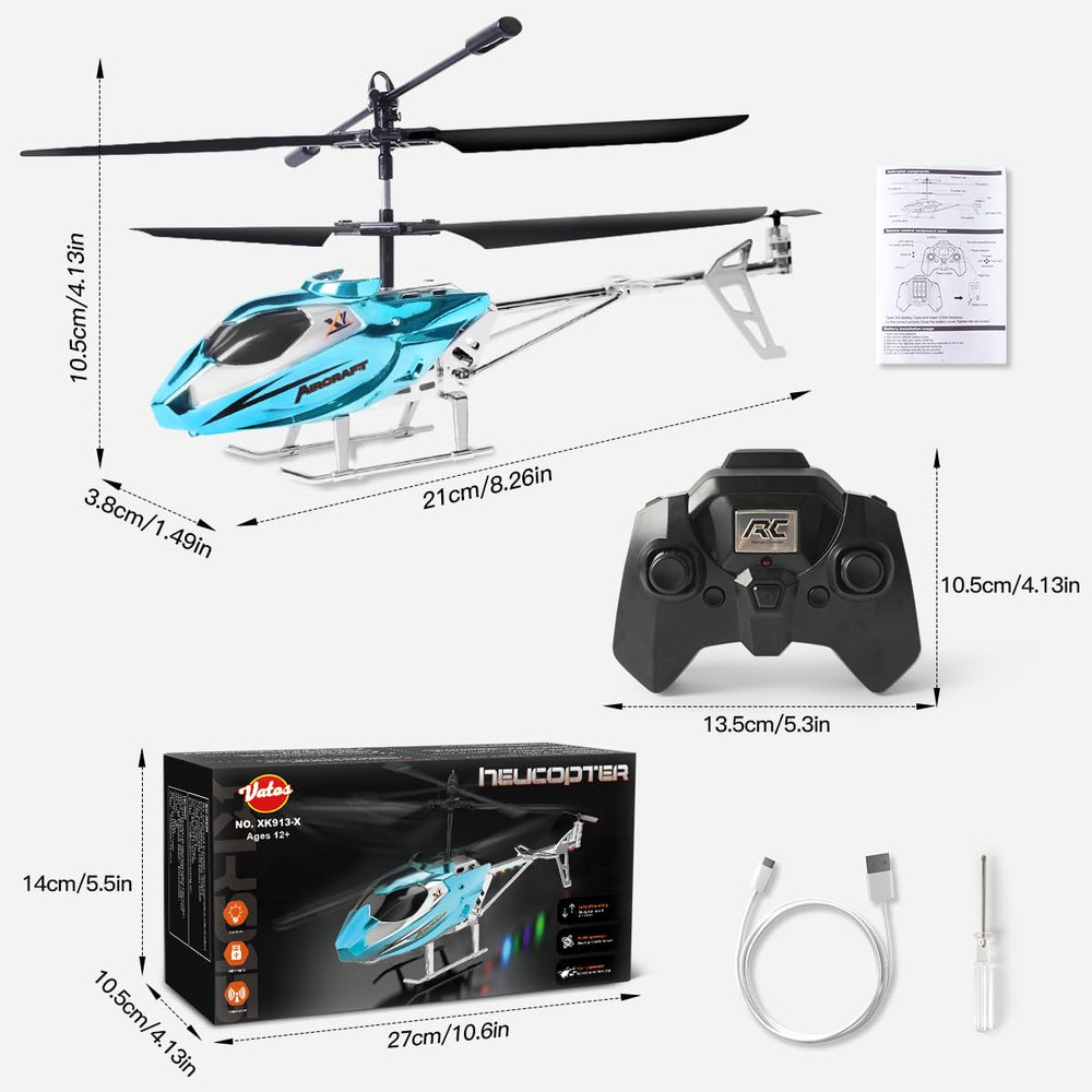 VATOS RC Helicopter designed for indoor fun and compact play.