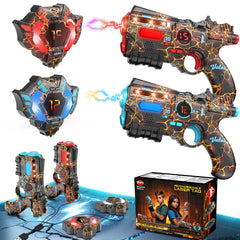 VATOS rechargeable laser tag set guns in outdoor action for family fun