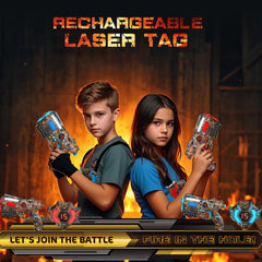 VATOS laser tag vests with LED displays showing scores