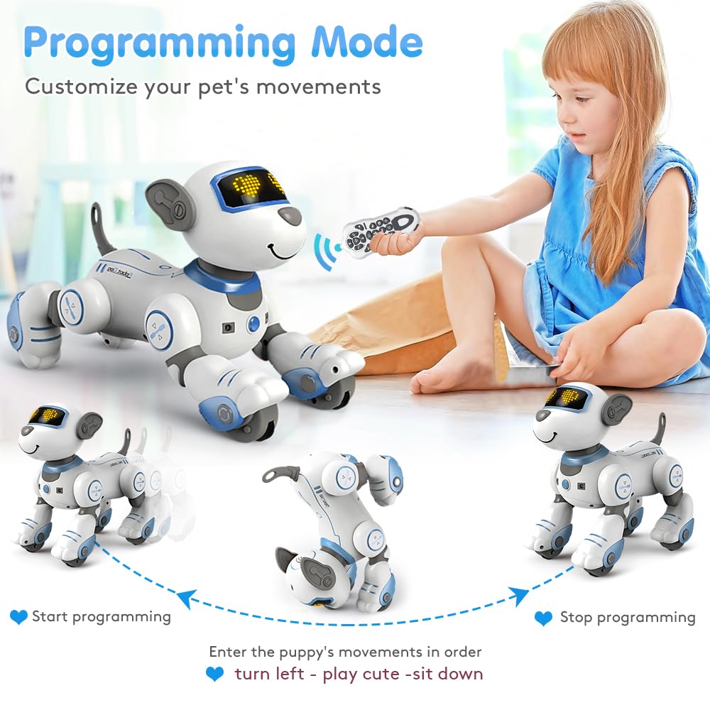 VATOS robot dog dancing to music inviting kids to join