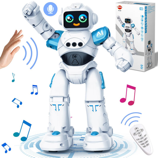 VATOS robot toy remote control for kids with interactive voice commands and playful responses