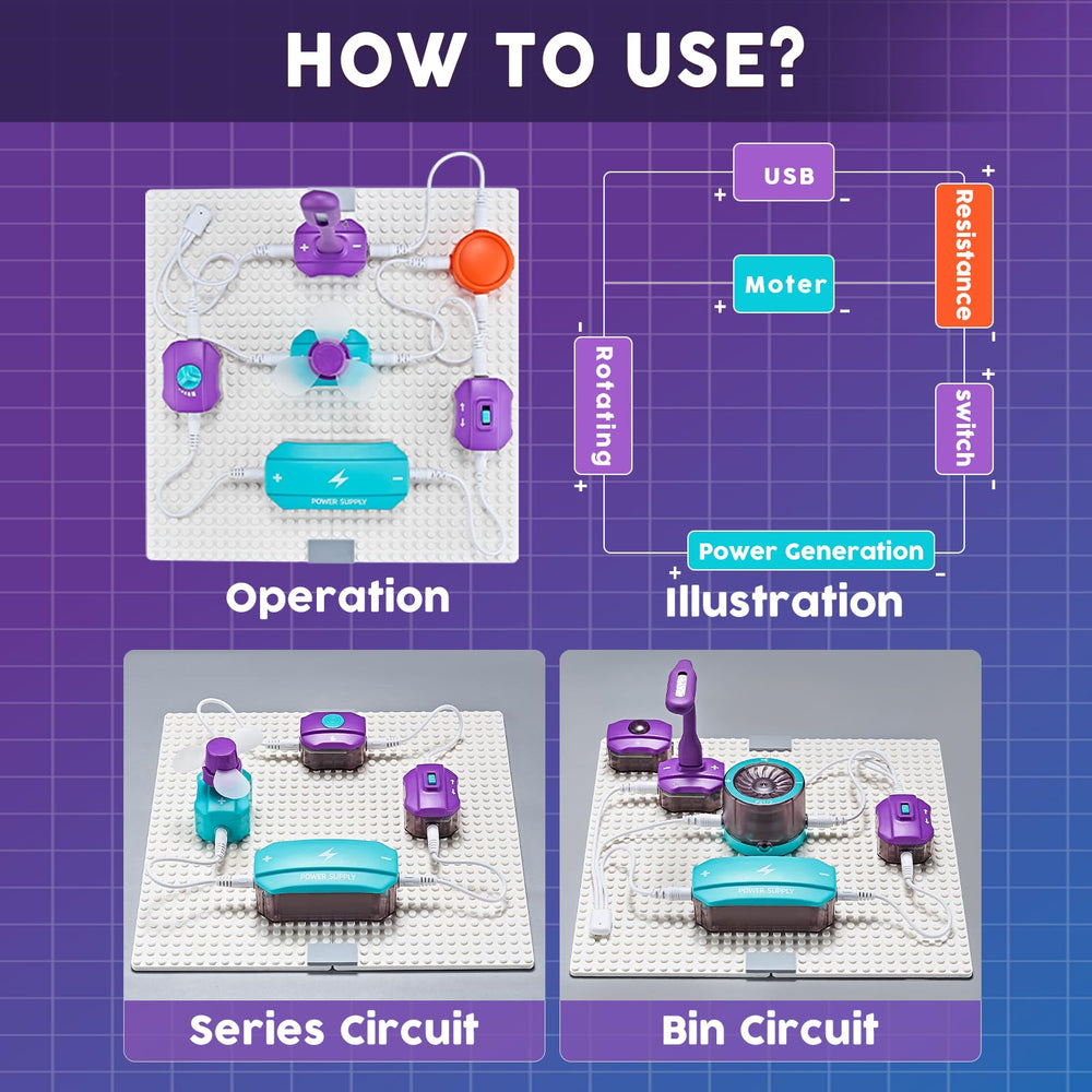 VATOS circuit board and wires layout enabling simple circuit assembly.