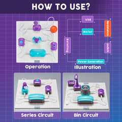 VATOS circuit board and wires layout enabling simple circuit assembly.