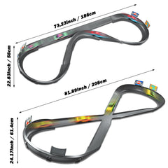 VATOS track length 208 cm for extended racing action