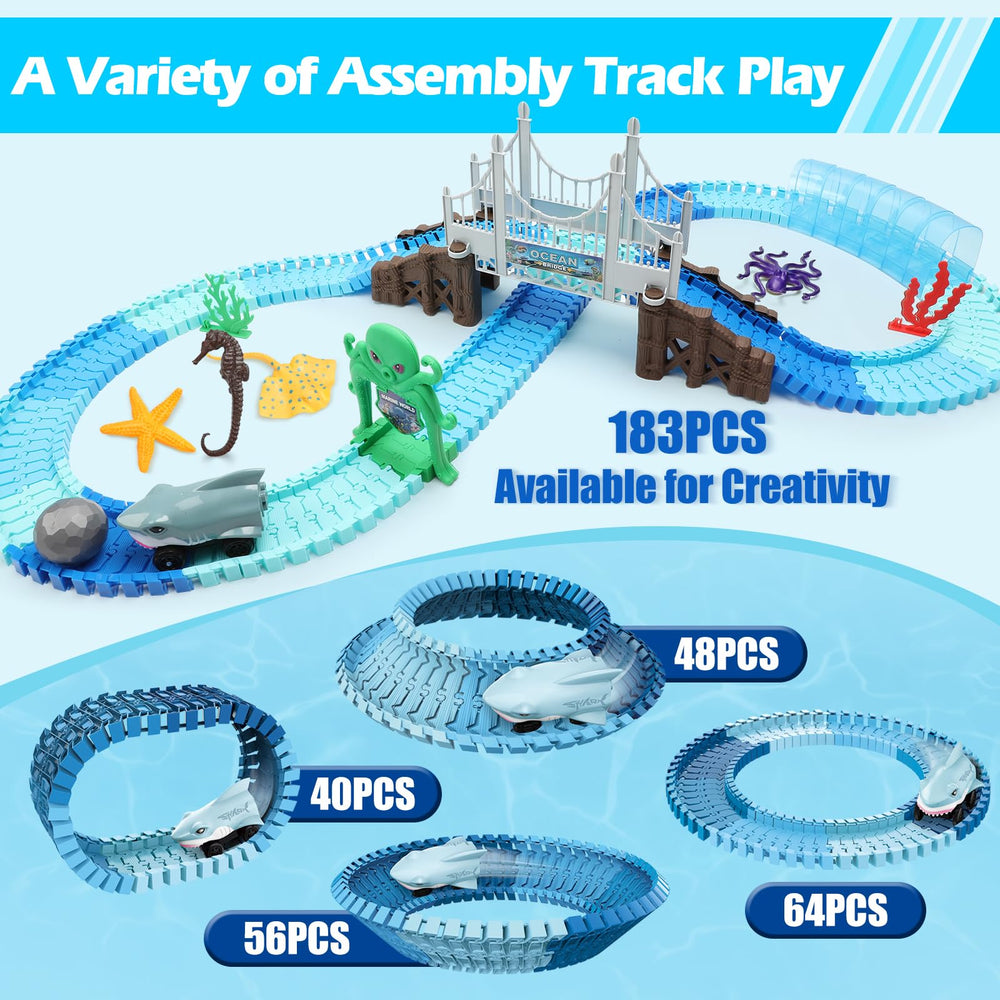 VATOS Track Toys sea creatures set enhances storytelling and sensory exploration