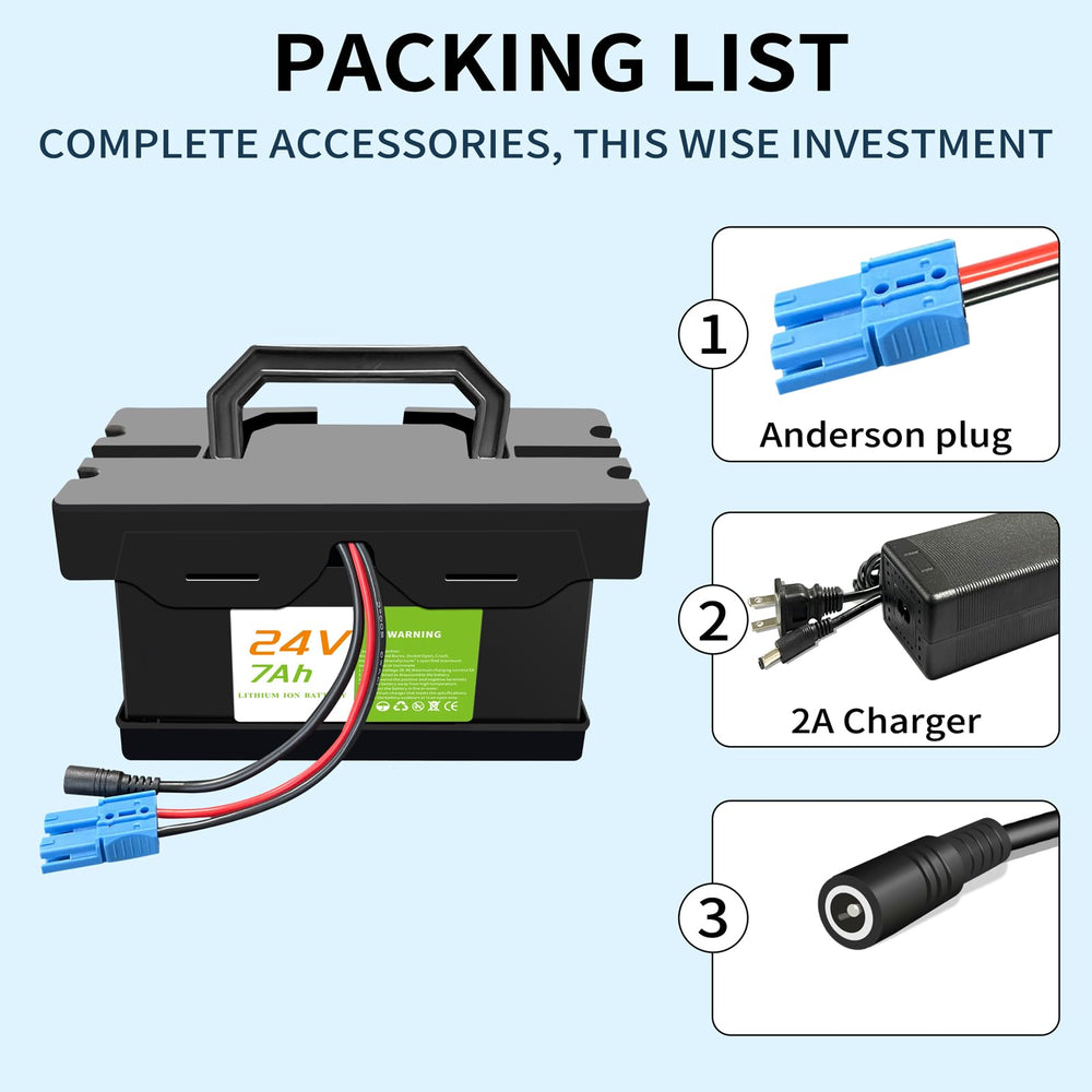 Safe charging with overcharge and over-discharge protection.
