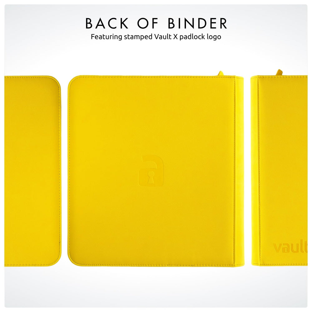 Vault X yellow binder enables neat collection display and quick gameplay access