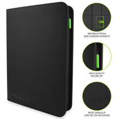 Vault X 20 side-loading pages organize and display cards securely.