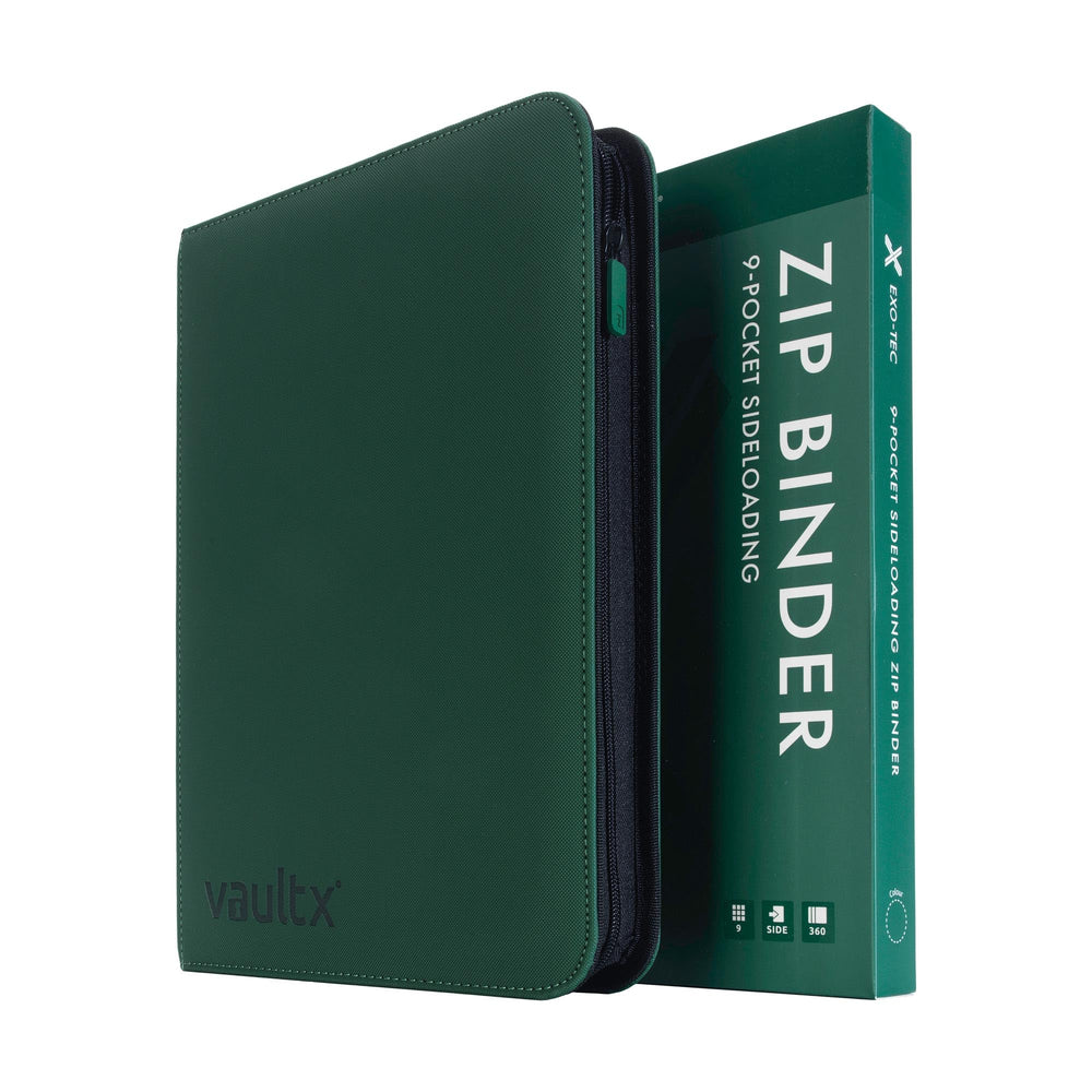 Vault X 9-pocket pages showing organized card storage for collectors and players
