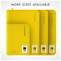 Vault X standard pockets accommodate sleeved or unsleeved cards