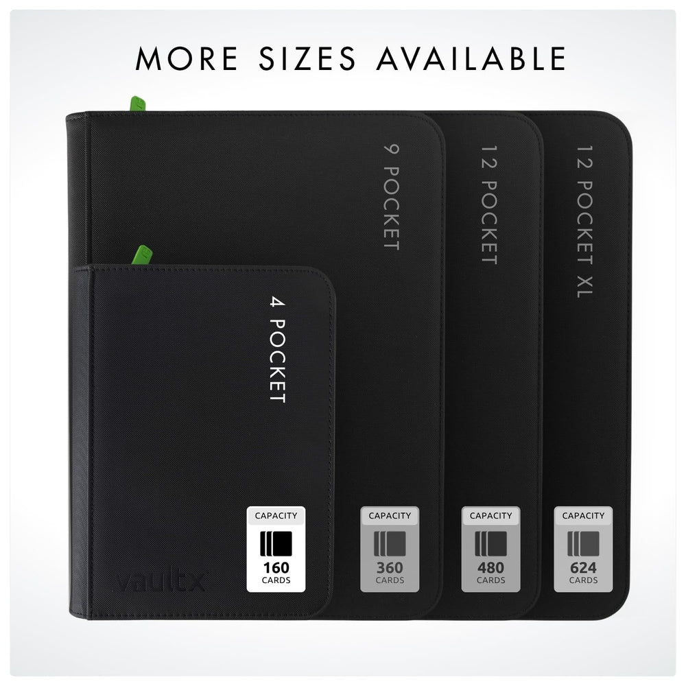Vault X card-pocket-size precise-dimension image highlights sleeve compatibility