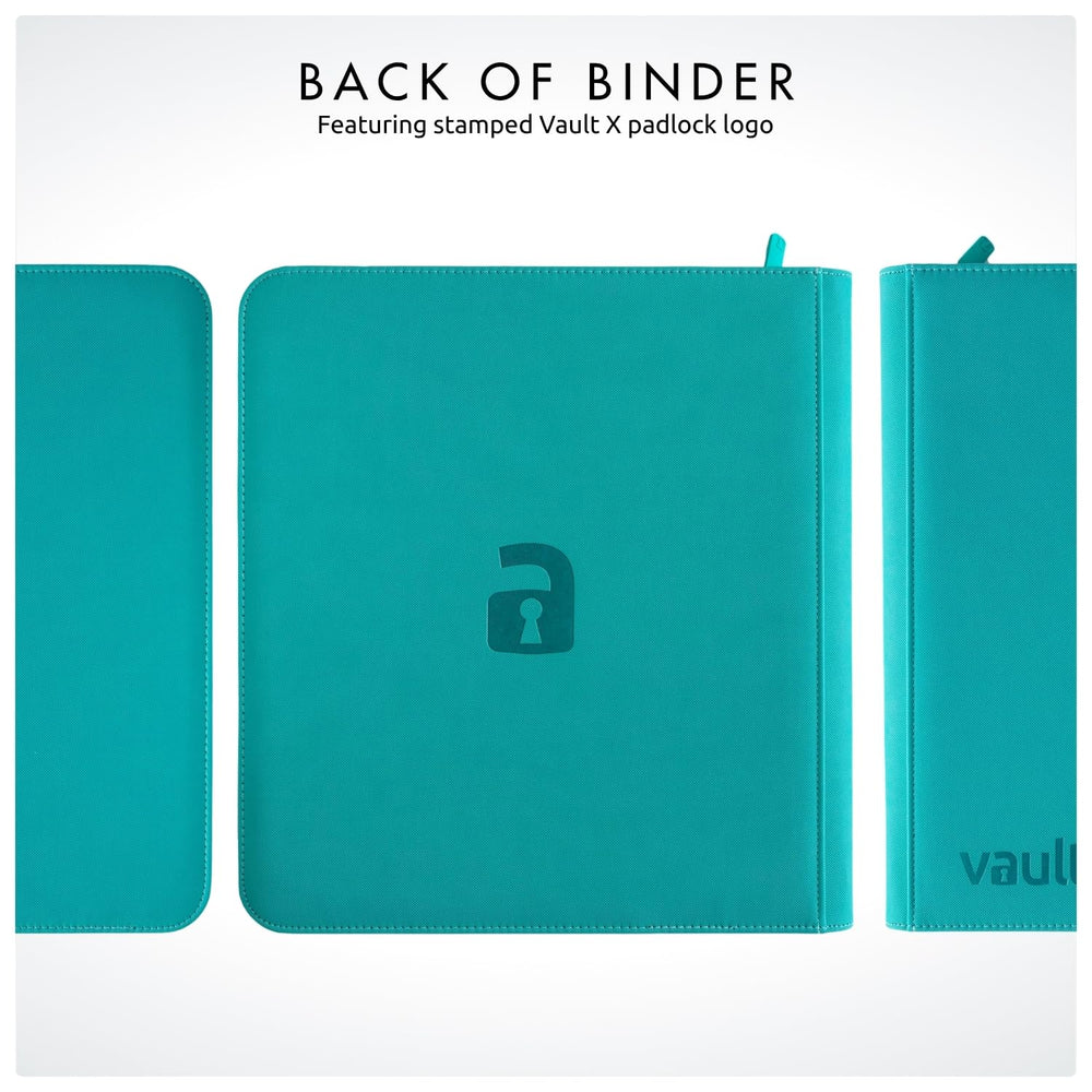 Vault X collection display teal binder ideal for collectors and players on the go.