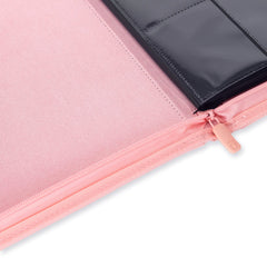 Vault X Exo Tec binder padded pages cushion cards during handling.