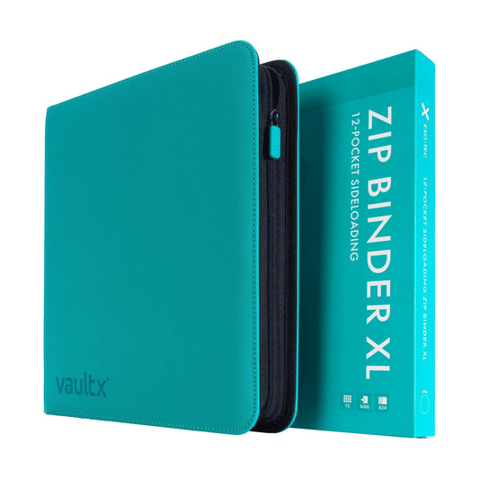 Vault X Exo-Tec teal binder exterior with durable protection for collections.