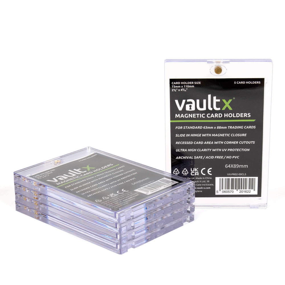 Vault X magnetic card holder with open hinge showing easy access.
