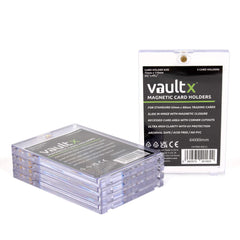 Vault X magnetic card holder with open hinge showing easy access.