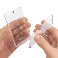 Vault X card holder fits standard cards up to 35pt thickness.