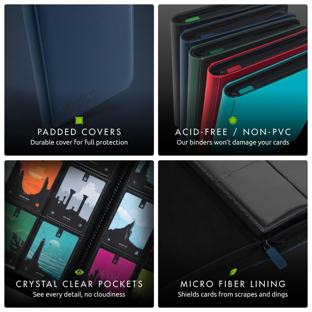 Vault X padded Exo-Tec cover offers premium feel and protection.