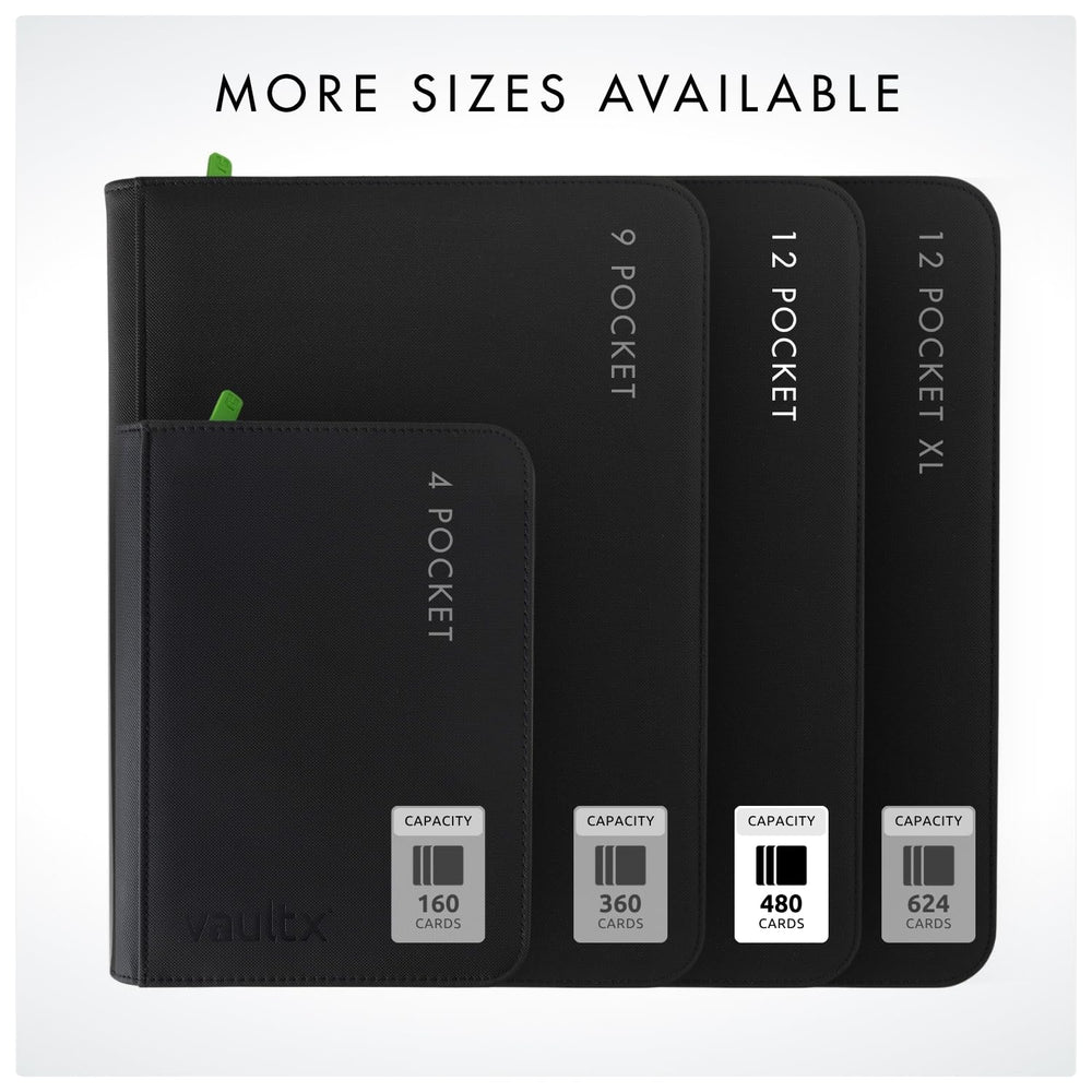 Vault X portable binder in hand for easy transport of cards