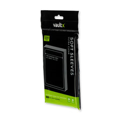 Vault X sleeve with card being inserted demonstrating fast pack-to-sleeve protection