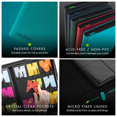 Vault X teal exo-tec close-up emphasizes water resistance and premium feel.