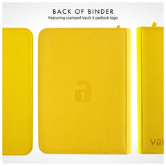 Vault X yellow binder ideal for collectors and players