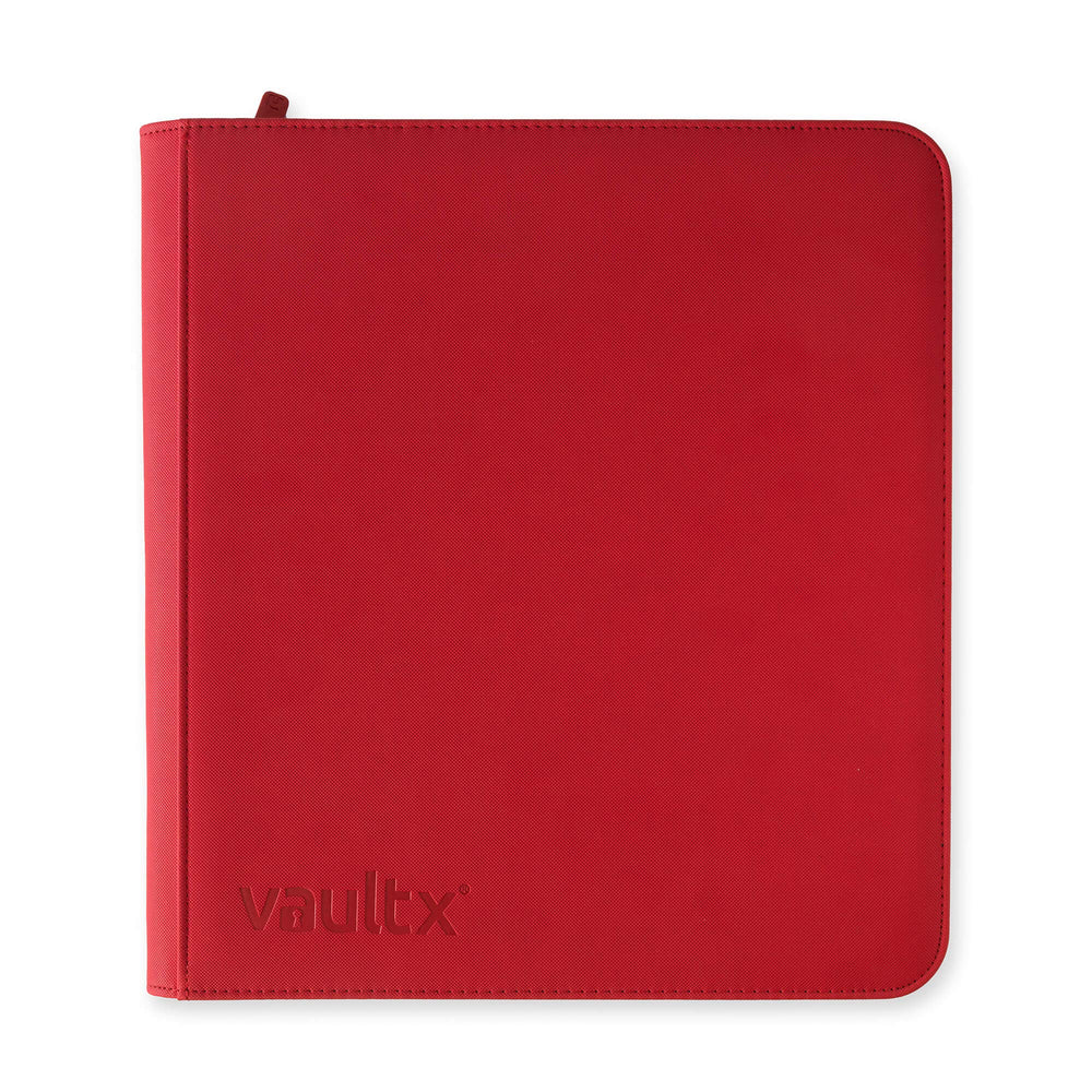 Vault X Zip Binder open with 26 pages for high capacity storage.
