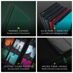 Zipper closure on Vault X binder keeps cards secure and protected.