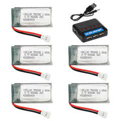 VBILUM battery 3.7V 400mAh compact size for longer RC plane flights.