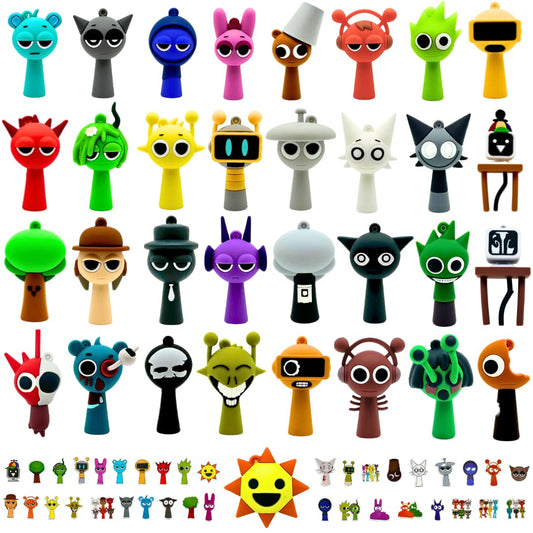 VbStar Sky mini figure, vibrant color for play and display