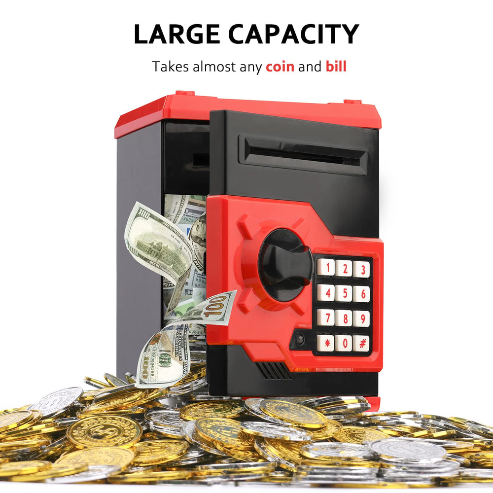 Vcertcpl ATM Piggy Bank bill slot with auto grab feature