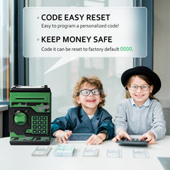 Vcertcpl ATM piggy bank coin slot close-up shows easy deposits for kids.
