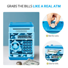Realistic ATM-like design inspiring money management for kids