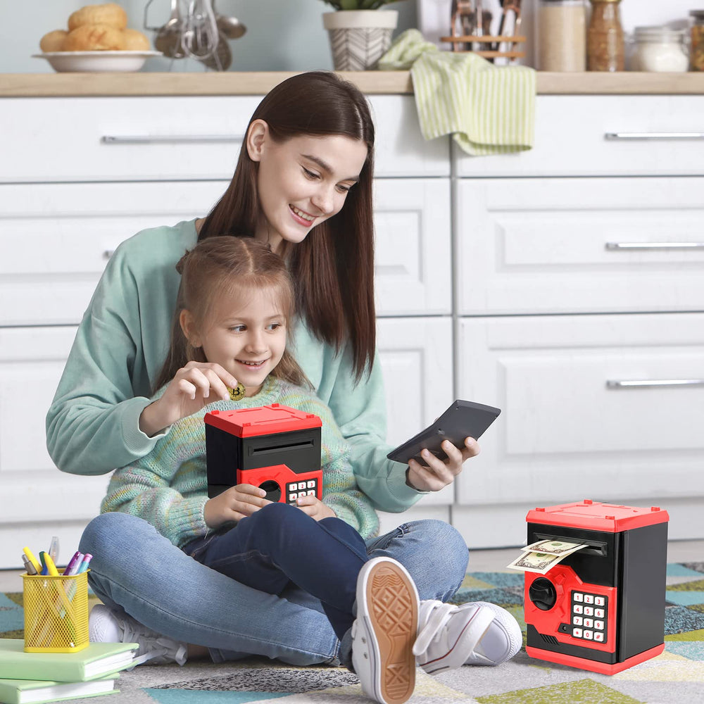 Vcertcpl ATM Piggy Bank colorful designs offer playful saving options