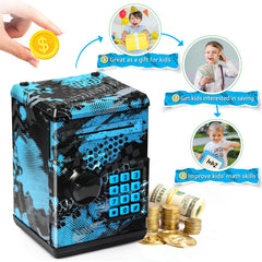 Vcertcpl ATM piggy bank open door revealing password-protected access.