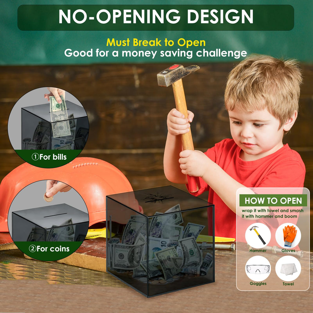 VCertcpl piggy bank 4mm opening shows limited access to funds.