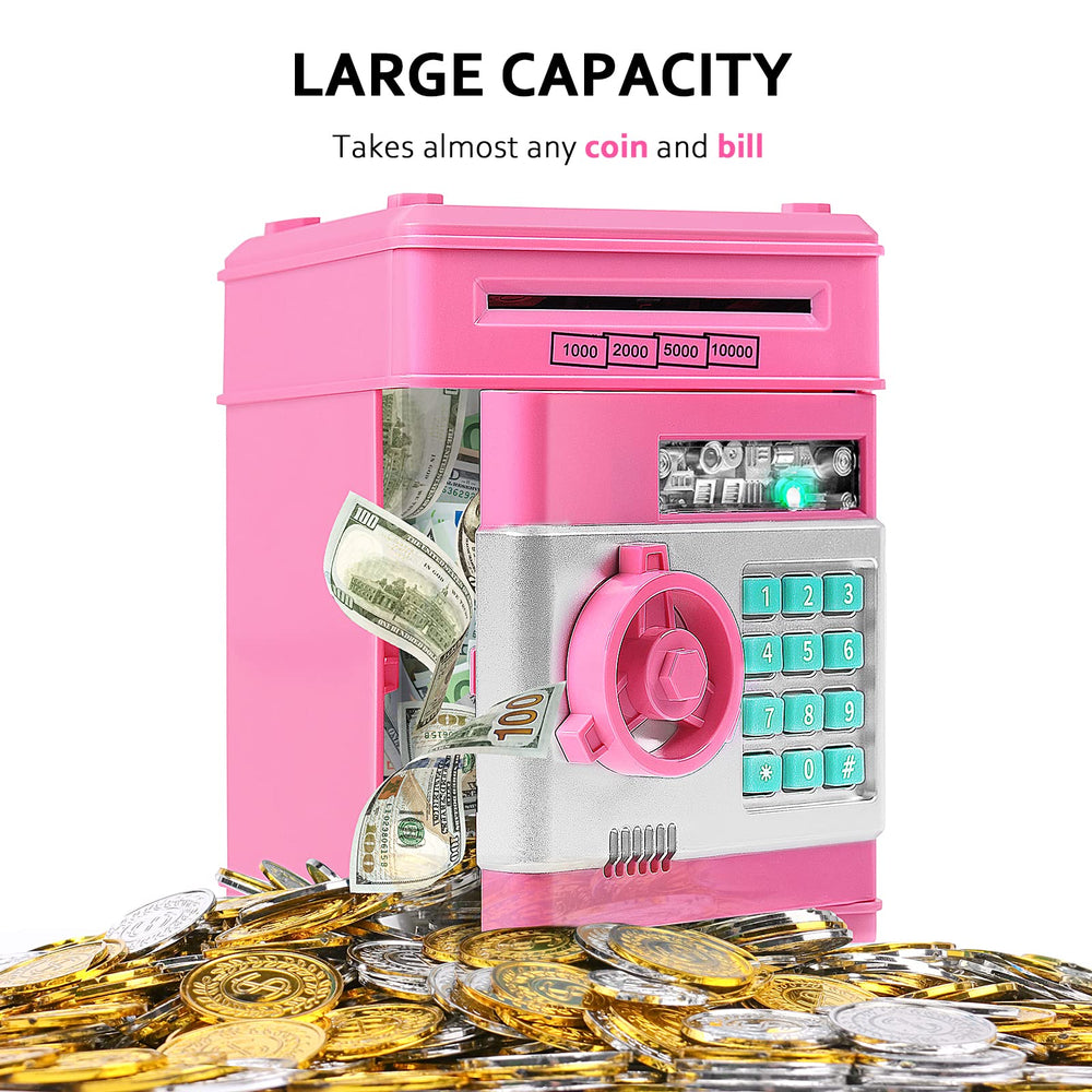 Vcertcpl piggy bank coin slot for coins and savings.
