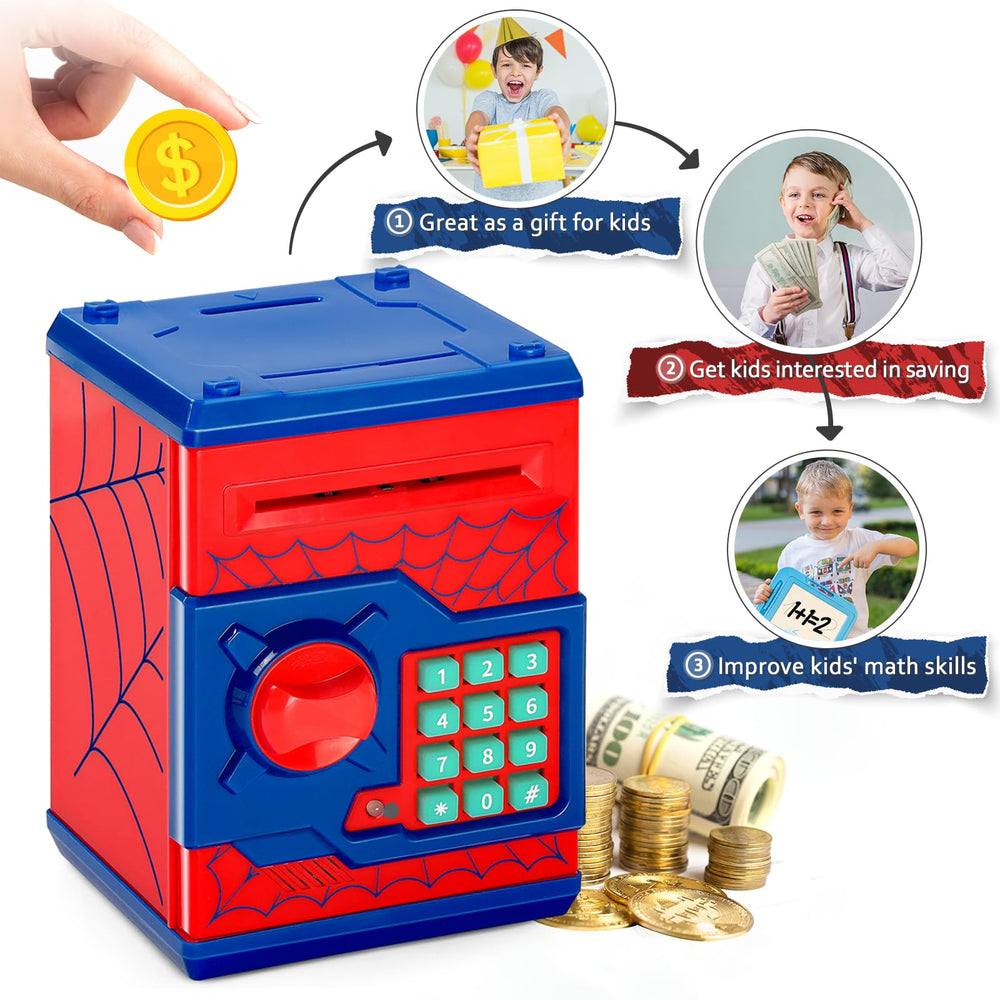 Vcertcpl safe money jar helps kids learn money management.
