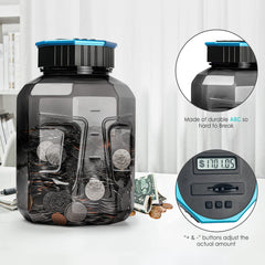 Vcertcpl X-Large Piggy Bank powered by two AAA batteries.