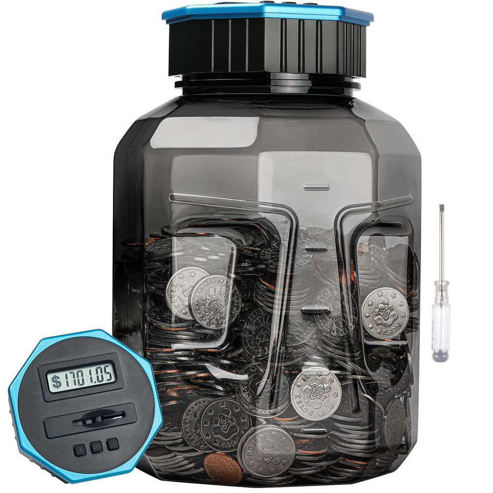 Vcertcpl X-Large Piggy Bank front view, ideal for saving goals and coin storage.
