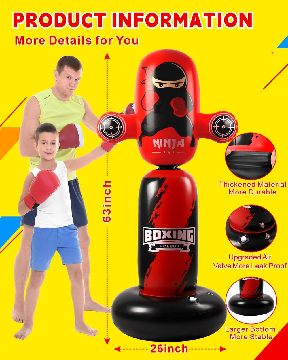 VCOLAN durable PVC construction for long-lasting play withstanding impacts
