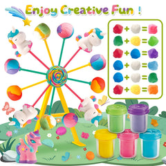 VConejo Ferris wheel candy shelf enhances interactive display.