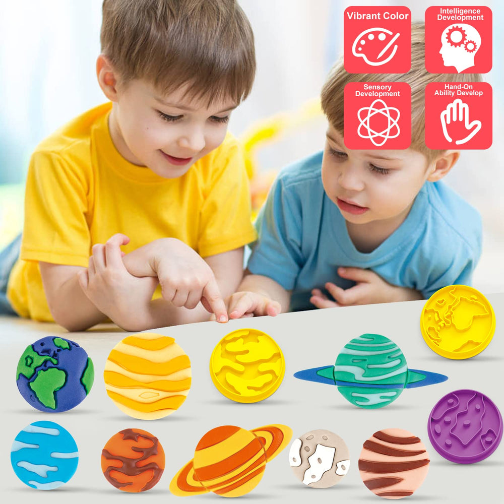 VConejo rolling tool helps even texture before forming planet shapes.