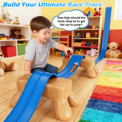 Vcsaq 1/64-scale car compatibility lets kids race with familiar diecast vehicles