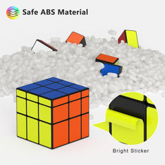Vdealen pyramid mirror cube: visually striking challenge to boost visual-spatial thinking and fine motor control.