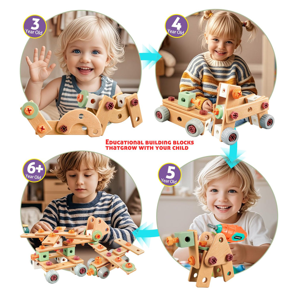 VEAIS building blocks and screws encourage hands on problem solving