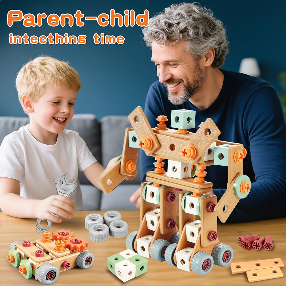 VEAIS portable toolbox with contents for organized pretend play at home.