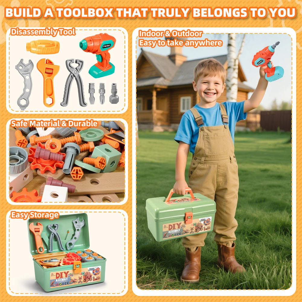 VEAIS STEM Montessori construction models foster creativity and problem-solving.