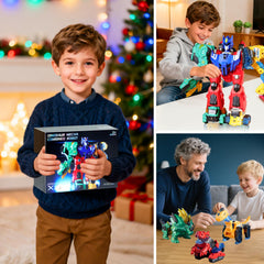 VEAIS triceratops-dinosaur-mode supports creative assembly and fine motor practice.